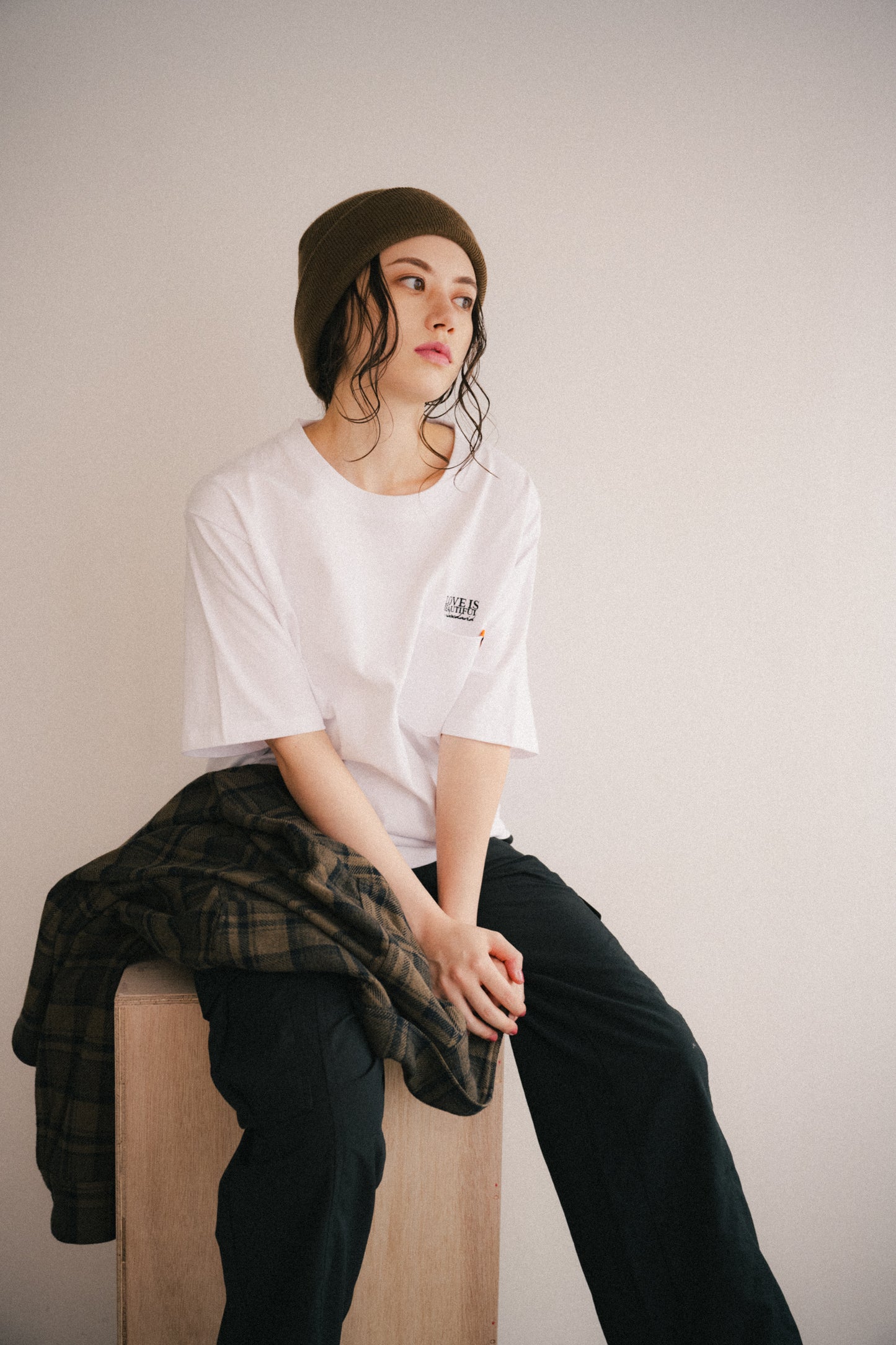 mixxdavid × UNIVERSALOVERALL ポケットTEE