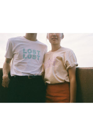 LOST LOGO Tシャツ(ベージュ)