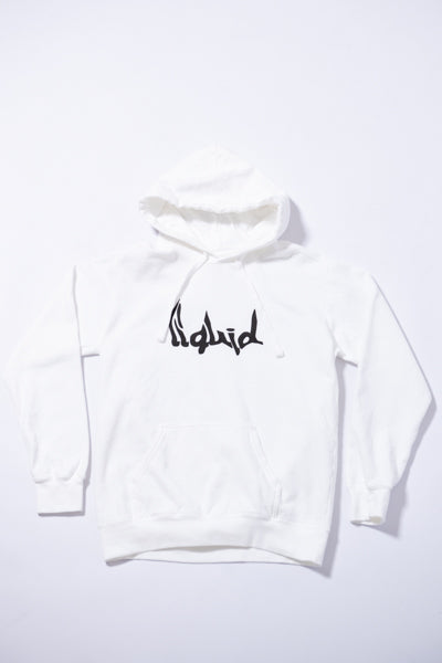 ガーメントダイliquidフーディー(WHITE)