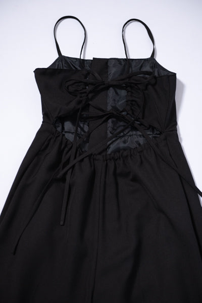 バックリボンオールインワン(BLACK)