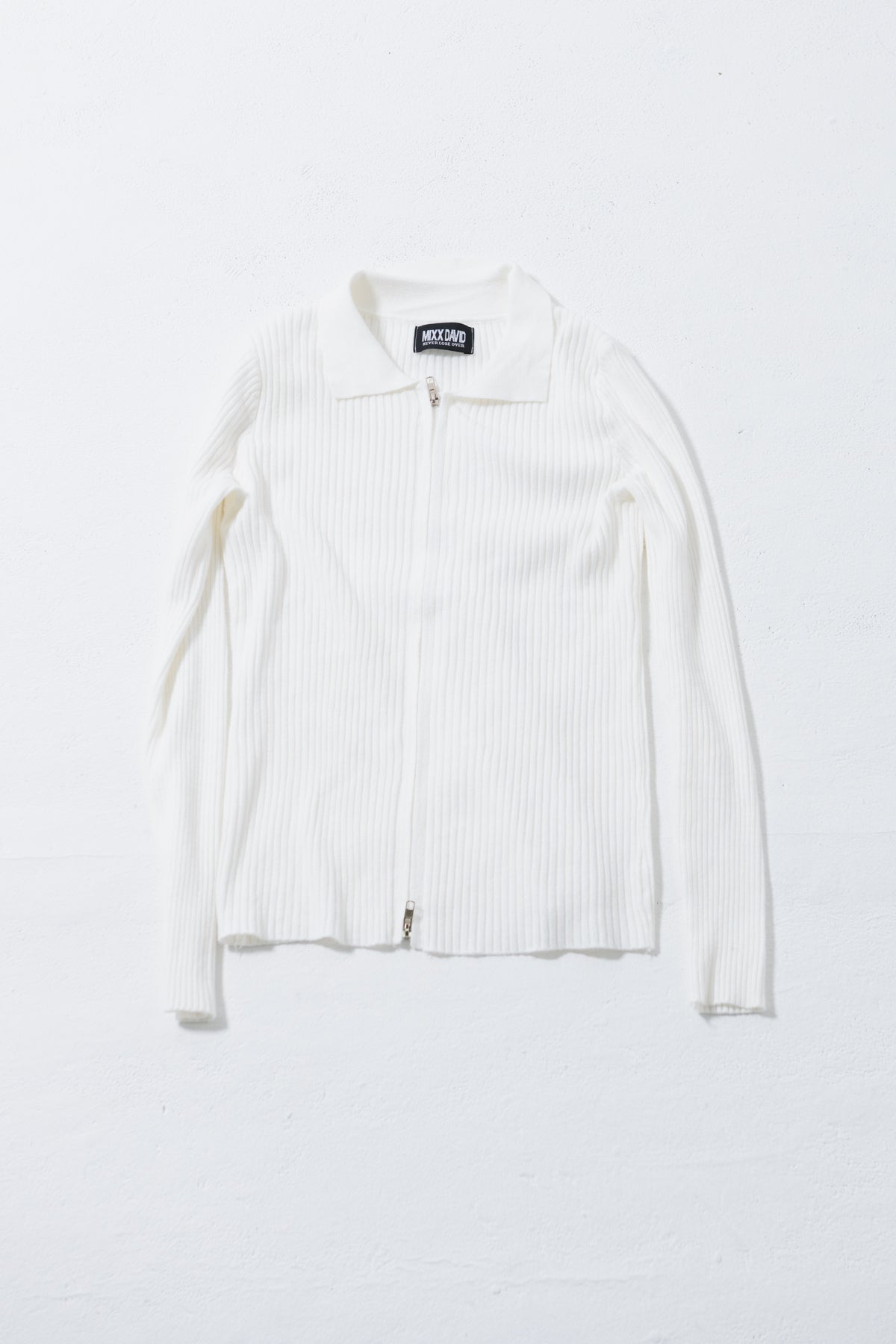 ZIPニットカーデ