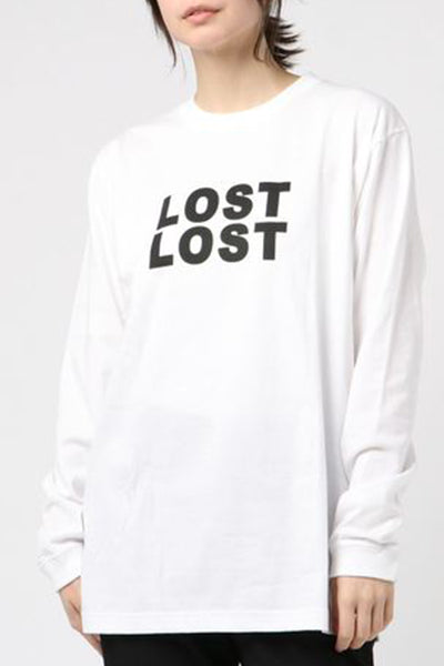 LOST LOGO ロンT(ブラック)
