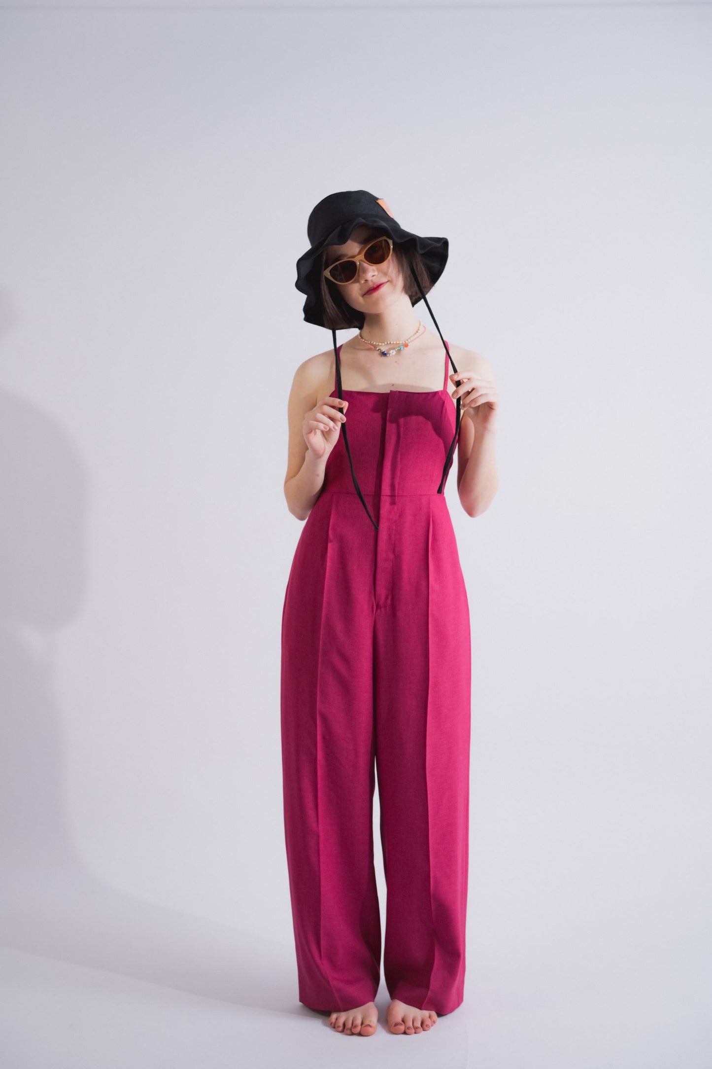 バックリボンオールインワン(PINK)
