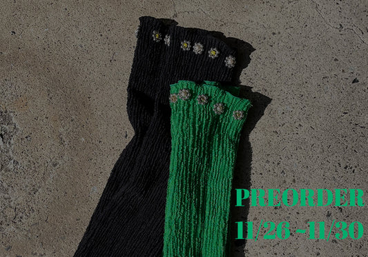 PREORDER / フラワービーズブークレーアームウォーマー