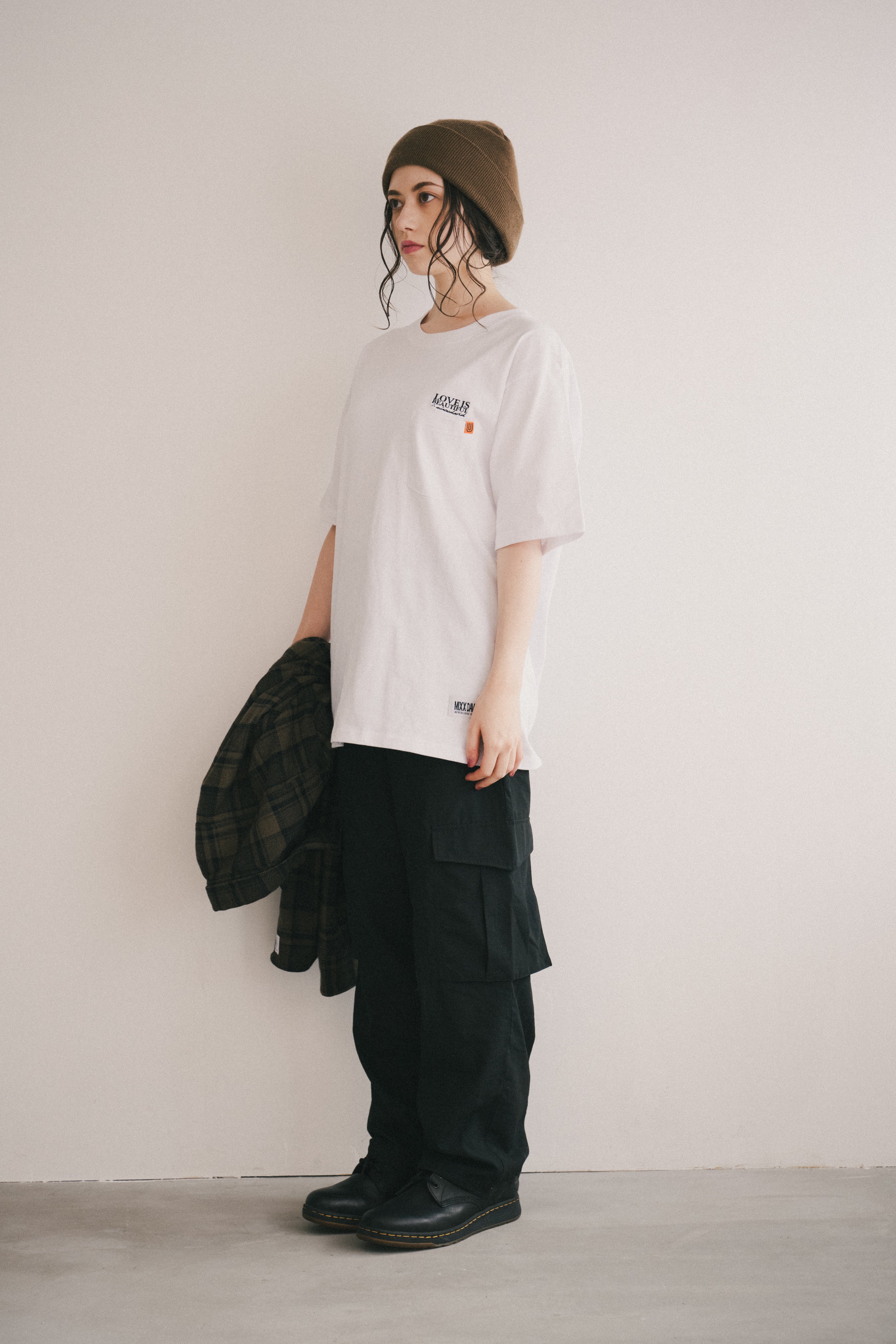 mixxdavid × UNIVERSALOVERALL ポケットTEE