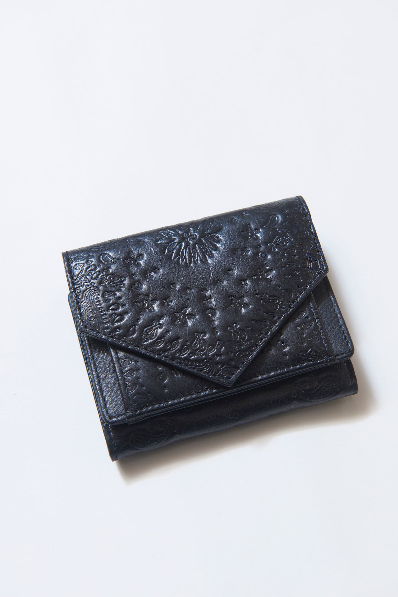 バンダナ三つ折り財布(ブラック)