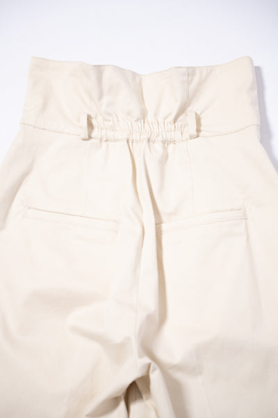 スーパーハイウエストベルト付きチノパン(IVORY)